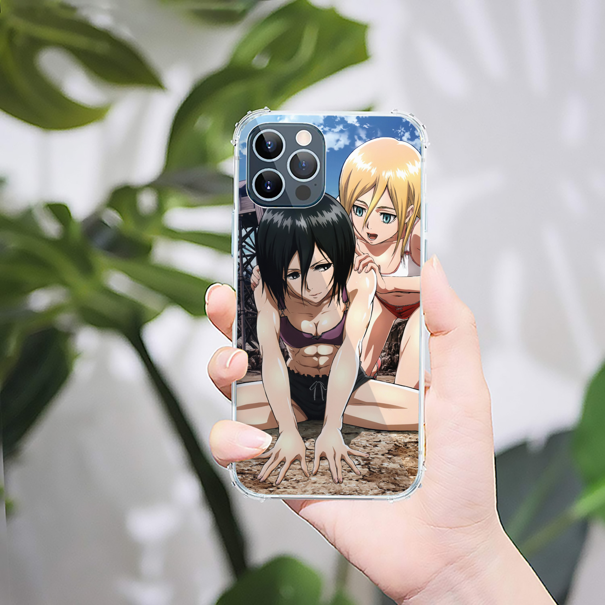 （画像用） 進撃の巨人 Attack on Titan 【iPhone 12シリーズ対応】透明スマホケース（クリアソフトケース）